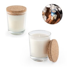 Aromatická svíčka s vanilkovou vůní a korkovým víčkem