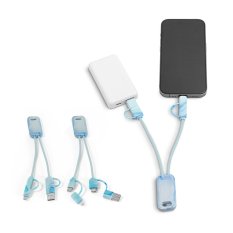 BERNERS. Superrýchly USB kábel 6 v 1 zo recyklovaného PET (100 % rPET)