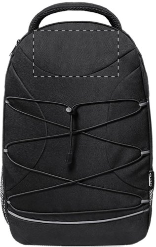 Young RPET batoh - Umístění a max. velikost potisku: Přední strana, 120 x 60, Typ potisku a počet barev: Transfer, 5 barev, Počet kusů: 800