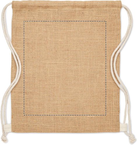 Jutový stahovací batoh