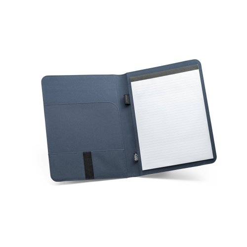 EMERGE FOLDER II. Složka A4 z materiálu recyklovaného polyesteru (100% rPET) 300D s elastickým uzávěrem