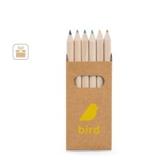BIRD. Set 6 pasteliek v škatuľke