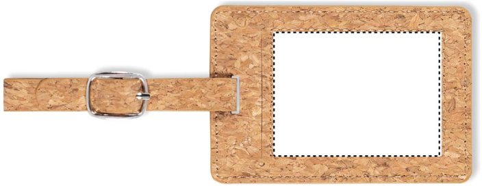 Korková visačka na zavazadla - Umístění potisku: DIGITAL INLAY, Typ potisku: Vložený digitální tisk (Plnobarevně, 45x60mm), Počet barev potisku: Plnobarevně, Počet kusů: 600