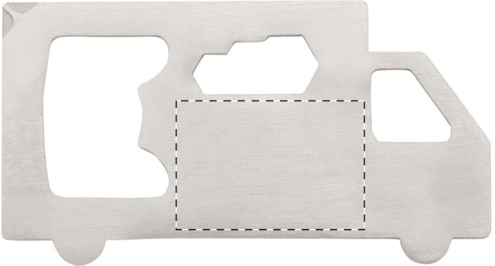 Bessito multifunkční nářadí - Umístění a max. velikost potisku: Přední strana - uprostřed, 15 x 10, Typ potisku a počet barev: Tampontisk, 2 barvy, Počet kusů: 450