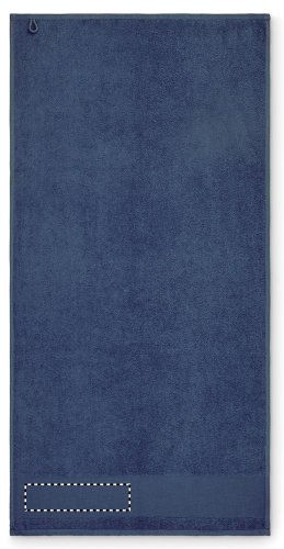 Bavlněný ručník na ruce - Umístění a max. velikost potisku: STRIP LEFT, 50x200mm, Typ potisku a počet barev: Sítotiskový transfer, 6 barev, Počet kusů: 2000