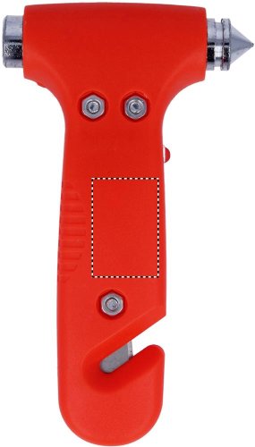 3 v 1 Nouzové kladivo - Umístění potisku: FRONT BARREL, Typ potisku: Tamponový tisk (max. 2 barvy, 30x20mm), Počet barev potisku: 1 barva, Počet kusů: 10