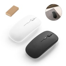 KHAN. Bežični miš sa baterijom od 500mAh u recikliranog ABS-a (100% rABS)