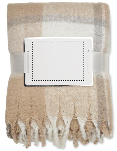 Kostkovaná mohérová deka