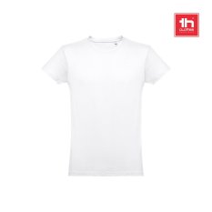 THC LUANDA WH. Mužské tričko z bavlny vo forme trubice. Biela farba