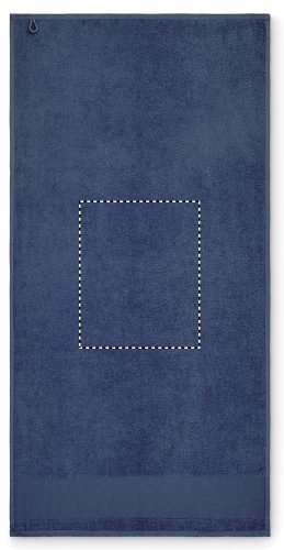 Bavlněný ručník na ruce - Umístění a max. velikost potisku: STRIP LEFT, 50x200mm, Typ potisku a počet barev: Sítotiskový transfer, 6 barev, Počet kusů: 2000