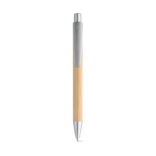 BAMBU. Bambusové guľôčkové pero - Typ potlače a počet farieb: Tampontlač, 2 farby, Umiestnenie a max. veľkosť potlače: Spodná časť 2, 50 x 5, Počet kusov: 40
