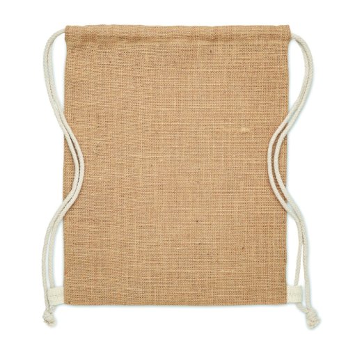 Jutový stahovací batoh