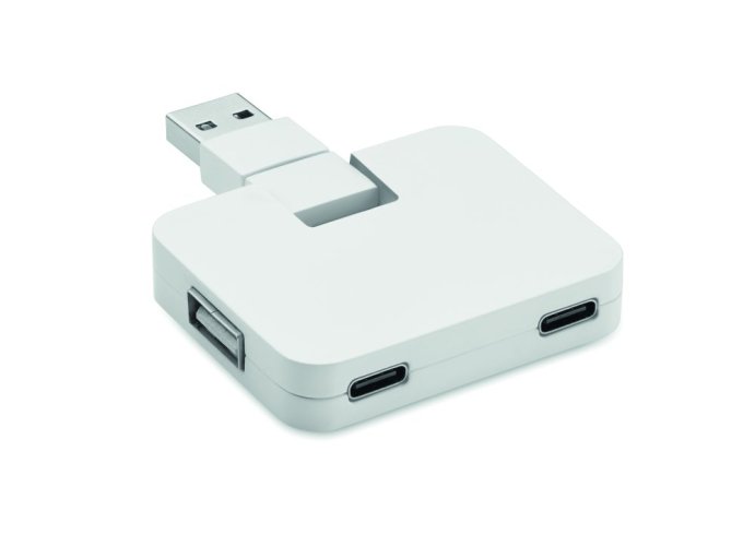 4portový USB rozbočovač - Umiestnenie potlače: TOP, Typ potlače: Tampontisk (max. 4 farby, 20x40mm), Počet farieb potlače: 1 farba, Počet kusov: 60