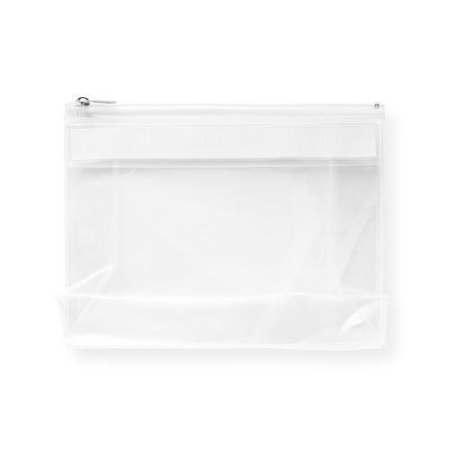 CHASTAIN. Priehľadné EVA puzdro so zipsom - Umiestnenie potlače: Predný, Typ potlače: Sieťotlač (plast, papier) (max. 1 farba, 100 x 50mm), Počet farieb potlače: 1 farba, Počet kusov: 1