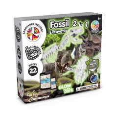 Vzdělávací sada na vykopávky dinosauřích fosilií 2 v 1