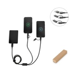 BERTOZZI. Superrýchly USB kábel 6 v 1 z recyklovaného hliníka (20 %) a recyklovaného PET (4 %)