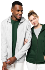 Unisex zips mikina s kapucňou