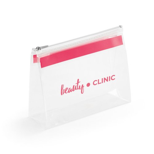 CHASTAIN. Priehľadné EVA puzdro so zipsom - Umiestnenie potlače: Predný, Typ potlače: Sieťotlač (plast, papier) (max. 1 farba, 100 x 50mm), Počet farieb potlače: 1 farba, Počet kusov: 1