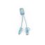 BERNERS. Superrychlý USB kabel 6v1 ve recyklovaného PET (100% rPET) - Umístění potisku: Horní část zadní strany, Typ potisku: Tampontisk (max. 4 barvy, 30 x 12mm), Počet barev potisku: 1 barva, Počet kusů: 25