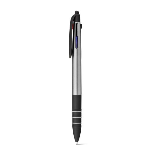 MULTIS. Multifunkční kuličkové pero s nápisem 3 v 1 - Typ potisku a počet barev: Digitální UV tisk, 4 barvy, Umístění a max. velikost potisku: tělo, 45 x 6, Počet kusů: 100