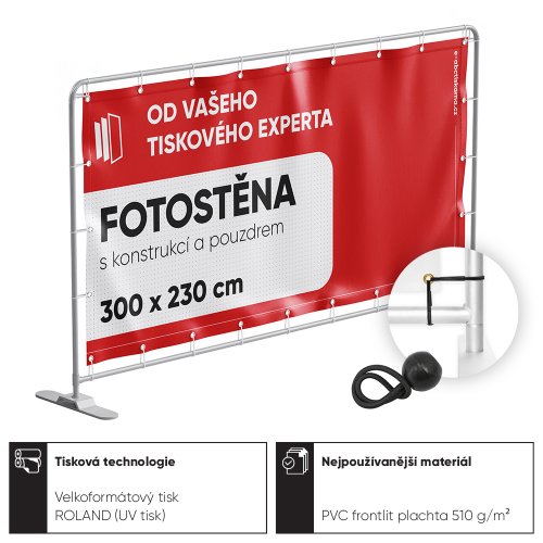 Fotostěna s konstrukcí