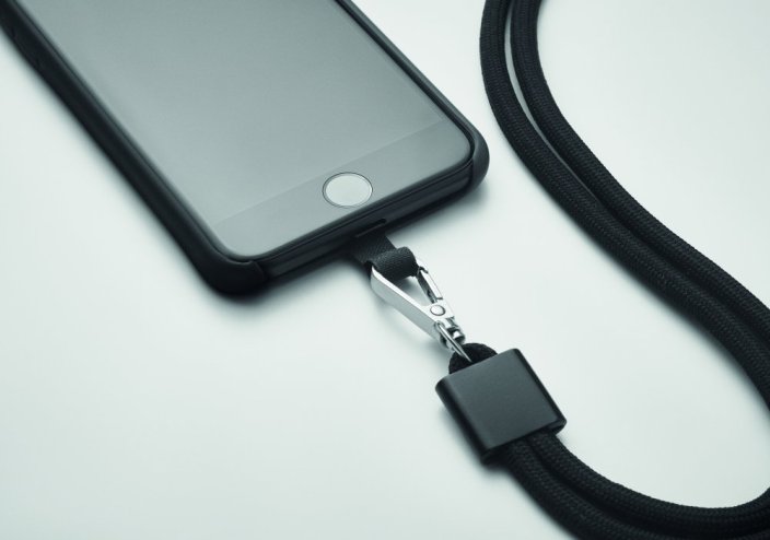 RPET šňůrka na telefon. RPET šňůrka na telefon.