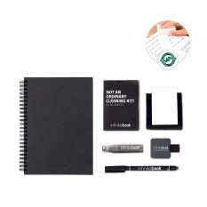 STARTER KIT INFINITEBOOK A5 PLANNER TEXTURE. Súprava obsahujúca „Infinitebook“ s tvrdou väzbou, 1 čistiacu súpravu, 1 fixu a 1 držiak na guľôčkové pero