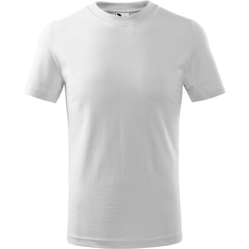 Dětské tričko BASIC - Barva: bílá, Určení: Dětské, Velikost textilu: 134 cm - 8 let