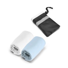 TRAVIS. Športový uterák z mikrovlákna s vreckom z nylonu 190T (210 g/m²)