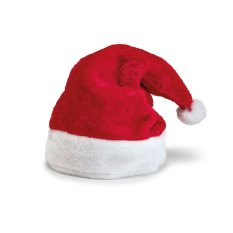 Vánoční čepice Santa Clause se sametovým povrchem