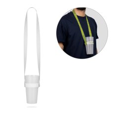 OXFORD. SADA Šňůrka na krk SUBLIMAČNÍ Dlouhá II (20 mm) Duo z recyklovaného polyesteru (100% rPET) se sublimačním elastickým držákem na kelímky