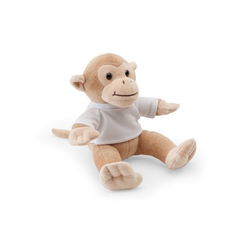 MONKY. Plyšová hračka ve tvaru opice s tričkem