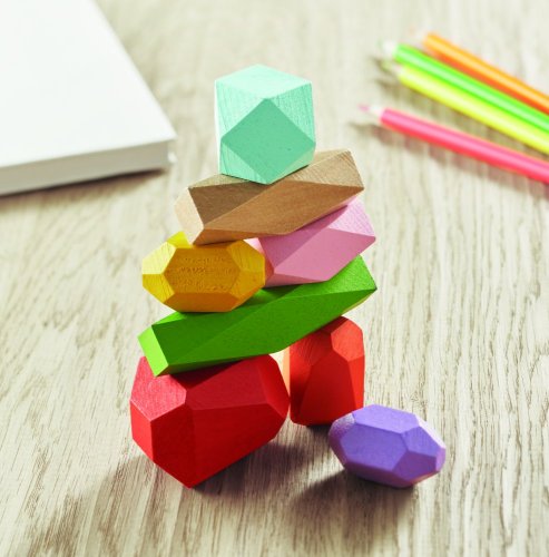 8 dřevěných kamenů v sáčku