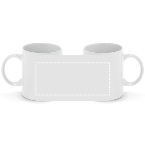 CURCUM. Keramický hrnek 350 mL - Umístění a max. velikost potisku: tělo lahve, 210 x 70, Typ potisku a počet barev: Firing - Low Temperature, 2 barvy, Počet kusů: 5