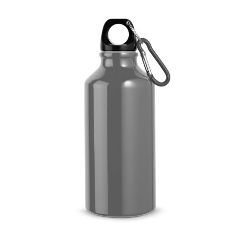 LANDSCAPE S. Hliníková športová fľaša s karabínou 400 ml