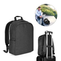 GIJON. Batoh na notebook z 600D recyklovaného polyesteru s vysokou hustotou a podšívkou z 210D recyklovaného polyesteru