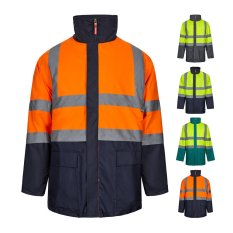 VL JUNO. Dvoubarevná parka 4v1 (180g/m²), z polyesteru (100%) s PU zátěrem