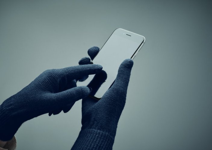 Pletené rukavice z RPET