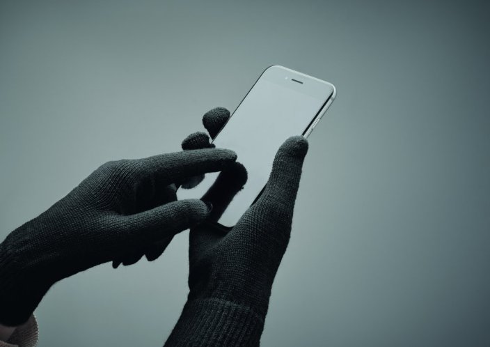 Pletené rukavice z RPET