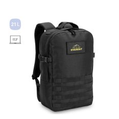 EDINBURGH BPACK. Batoh ve vojenském stylu z 600D, recyklovaného polyesteru s vysokou hustotou a podšívka z 210D recyklovaného polyesteru 17.3'