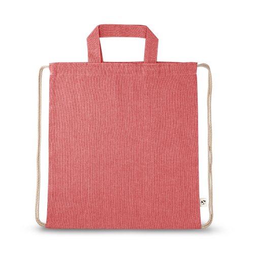 RISSANI. Taška so šnúrkou z recyklovanej bavlny (70 %) a polyester (30 % rPET) (140 g/m²)