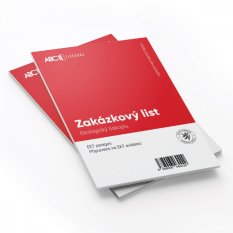 Zakázkový list A5 propisovací, 50 listů