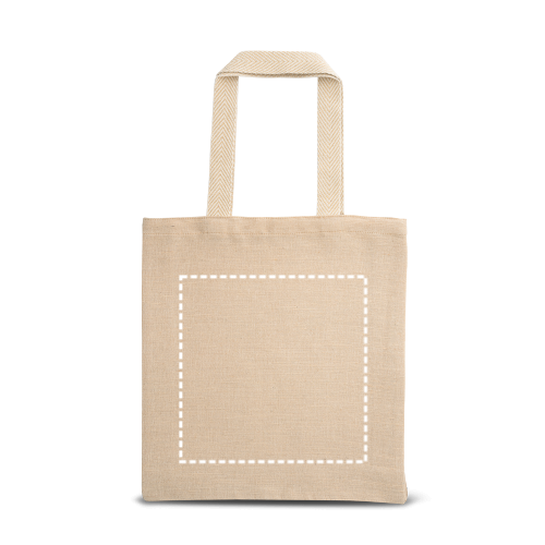 PADOVA. Taška Juco (275 g/m²) s vnitřní kapsou ze 100% bavlny (120 g/m²)