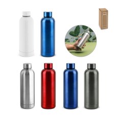 ODIN METTALIC. Láhev z 90% recyklované nerezové oceli 550 mL