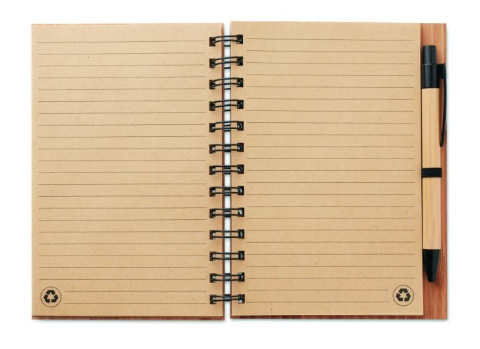 Bambusový zápisník s propiskou
