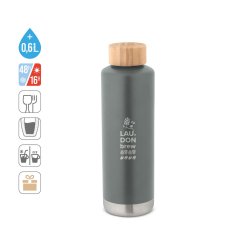 NORRE BOTTLE. Dvojvrstvová vákuová fľaša z nerezovej ocele (36% recyklovanej) 640 mL