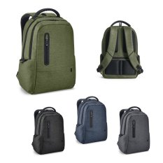 BOSTON. Voděodolný dvoubarevný nylonový batoh na 17'' notebook