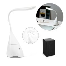 GRAHAME. Prenosiva stona lampa od recikliranog ABS-a (100% rABS) -a sa zvučnikom i baterijom od 5 sati autonomije
