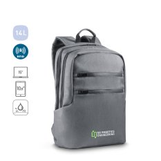 BROOKLYN. Voděodolný dvoubarevný nylonový batoh na 15'' notebook