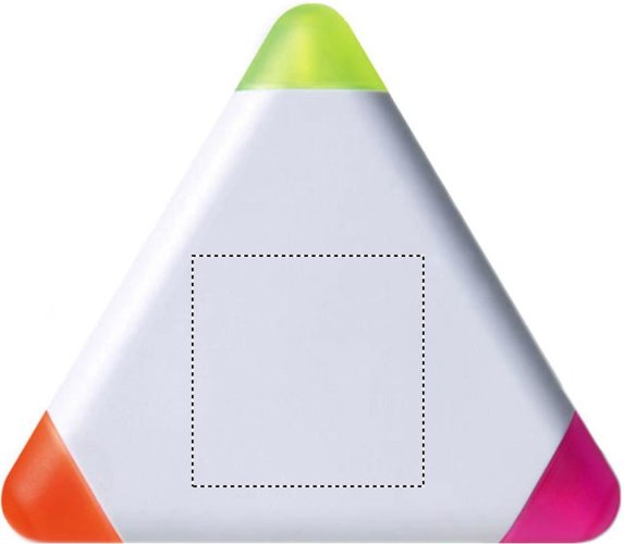 3 barevný zvýrazňovač - Umístění potisku: BACK PAD, Typ potisku: Tamponový tisk (max. 4 barvy, 30x30mm), Počet barev potisku: 3 barvy, Počet kusů: 400